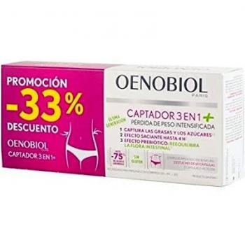 Oenobiol DUPLO Captador 3 en 1 Plus Pérdida de Peso, 2x60Cápsulas