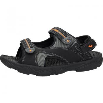 Sandalias de Hombre JOMA SOCEAS2401V NEGRO, sandalias de montaña con velcro, piso de goma antideslizante