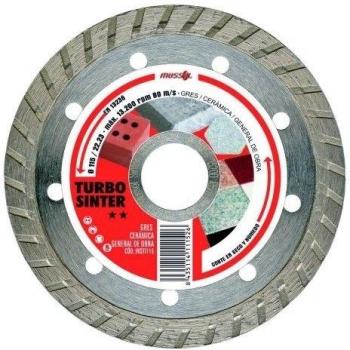 Disco de diamante Turbo Sinter para obra general cerámica y grés Ø 230