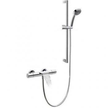 Tres Griferia - Kit De Baño‑Ducha Max Termostático · Barra Deslizante Ø 20,6 Mm. Long. 673 Mm.