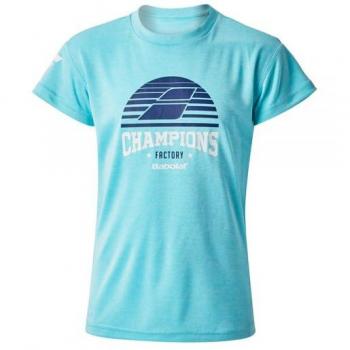 Camiseta Babolat Exs Graphic Tee Niño - Poliéster, Ventilación, Manga Corta, Color Azul