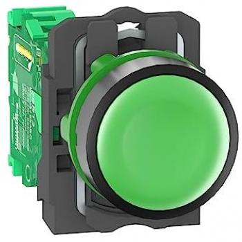 Cabeza Emisora Schneider ZB5RTA3, Interruptor de control de radio Harmony XB5, color verde, grado de protección IP66/IP67/IP69K, iluminado, Pack XB4R 22mm emisor receptor