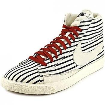 Nike Blazer Mid PRM VNTG QS Zapatillas de baloncesto, Hombre, Blanco / Negro / Rojo, 45