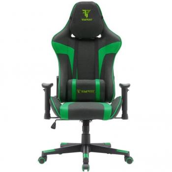 Silla Gaming Tempest Conquer Negra/Verde Tela Transpirable
