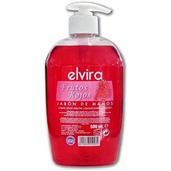 Elvira Higiene - Jabonera con dosificador Frutos Rojos - Jabón de Manos 500ml