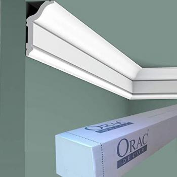 ORAC 36-Meter Complete Box of CX141 Crown Moulding - Primed White Polystyrene