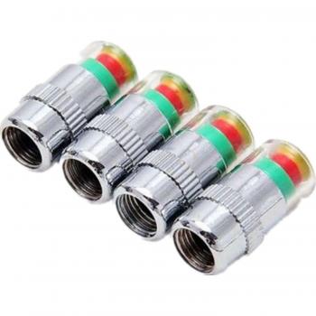 4 vástagos PSI de la válvula Ardisle del monitor de presión del neumático del coche, tapa de alerta, ajuste del indicador del sensor