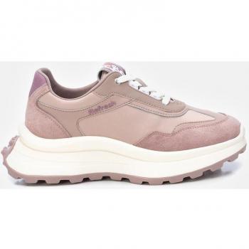 Zapatillas Deportivas Refresh 171239 para Mujer con Cierre de Cordón en Color Negro/Nude
