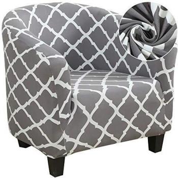 HIFUAR Funda de Sillón Chesterfield Impresas,Fundas de Sofá Elásticas de 1 Plaza Lavable Antideslizantes,Modernas Cubiertas Protector para Butaca,Sofá,Chester 1 Plaza