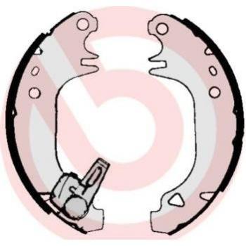 Juego de zapatas de frenos BREMBO S 68 536, kit de frenos de tambor