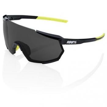Gafas 100% Racetrap 3.0 negro amarillo con lentes Smoke negro