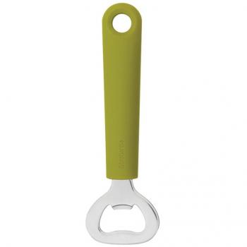 Brabantia Tasty Colours Abrebotellas, Acero Inoxidable, Verde, 1.5x5x15.5 cm