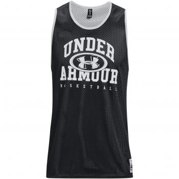 Under Armour Baseline Reversible Basketball Jersey for Men Black (BLK) / White (HO)