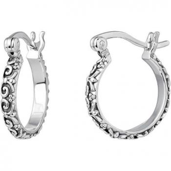 Aros Earcandy Etnicos elaborados en Plata de Ley 925 y acabado de plata envejecida