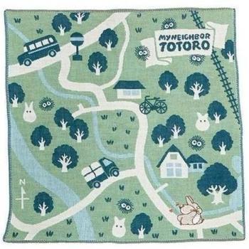 Mi Vecino Totoro Mini toalla mapa de la zona de 25 x 25 cm de Japón