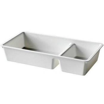 Cajón BILLINGEN dípticas, color blanco, talla 33 x 17 cm.