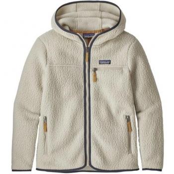 Forro polar Patagonia Retro Pile Hoody marrón claro mujer - M