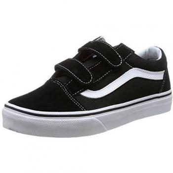 Vans Old Skool V Boys Youth Trainers - Black - Size: 11.5