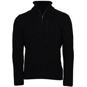 Superdry Vintage Jacob Half-Zip Tunisian Collar Sweater
