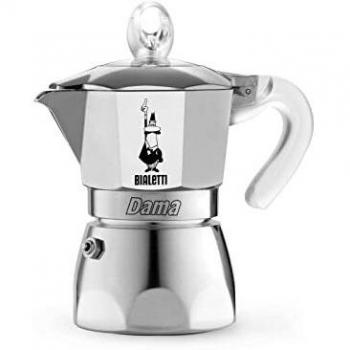Cafetera Bialetti Dama Pure Ice 3 Tazas de Aluminio, No Apta para Inducción
