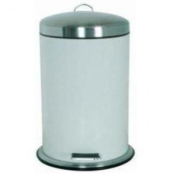 MSV 100385 Polipropileno de Basura de Acero Inoxidable 3 L Blanco