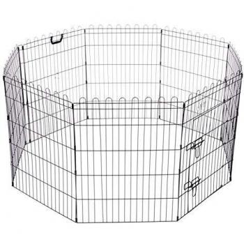PetSpain 016326 Parque Cachorros, 90 cm Alto, 8 Paneles, 60 cm, M