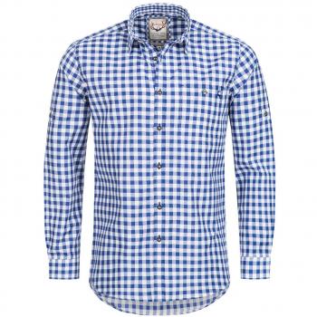 Camisa Tradicional a Cuadros OC-Franzl Modern Fit M Azul