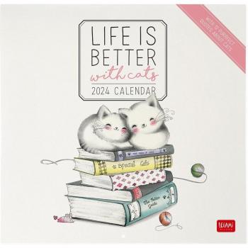Calendario de Pared Legami 30X29 2024 Sketchy Cats