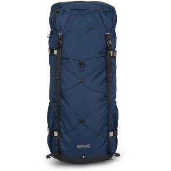 Regatta Survivor V 45L Unisex Backpack in Moonlight Denim - Durable, Reflective Fabric for Hiking and Camping