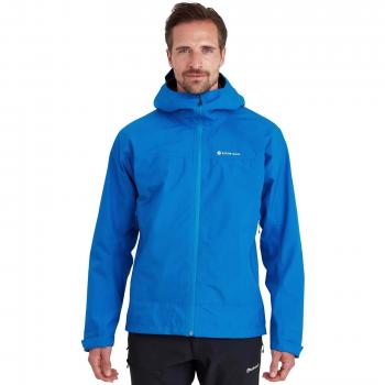 Montane Spirit Men's Waterproof Jacket, Electric Blue, Size Medium