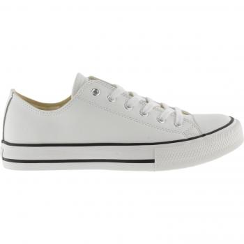 Zapatillas Victoria Basket Tribu Piel para Mujer en Blanco