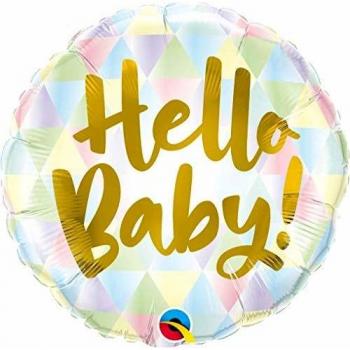 Louise's Party Deals - Globo de aluminio de 45,7 cm - Hello Baby!