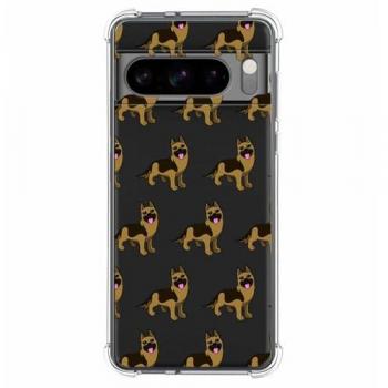 Funda Antigolpes de Silicona para Google Pixel 8 Pro 5G con Diseño de Perros 09