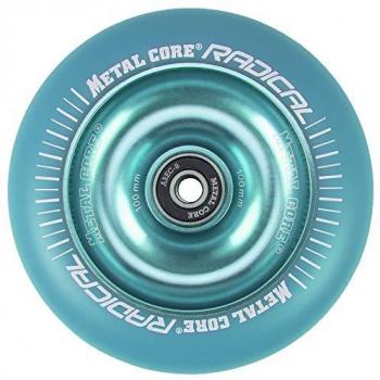 Rueda Metal Core RADICAL 100MM - Azul Fluor, Diámetro 100 mm, PU y Core Color Azul