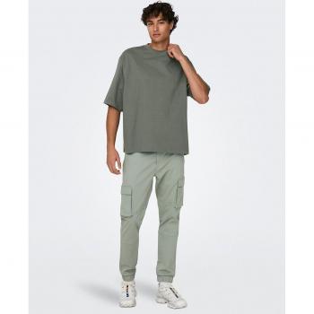 Pantalón cargo Only & Sons para hombre, modelo cam stage cargo cuff life 6687 en color wrought iron
