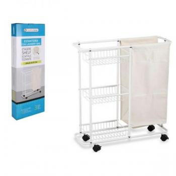 Estantería Metálica 3 Baldas Laundry Bag - Confortime