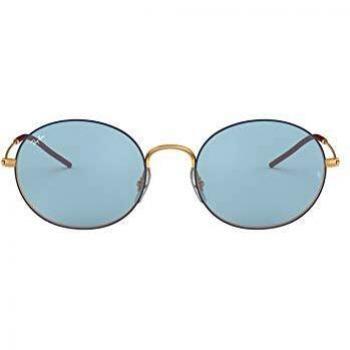 RAYBAN Unisex's 0RB3594 9113F7 53 Sunglasses, Gold On Top Blue/Lightblue