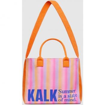 Kalk Marea Bag Mermaid Pink - Bolso de playa estilo bandolera con estampado de sirena
