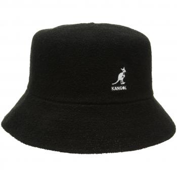 Kangol Terrycloth Bermuda Bucket Cloth Hat - Female - Black - Size: S (54-55 cm)