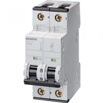 Siemens 1P+N Miniature Circuit Breaker, 6A, Type C, 10kA Breaking Capacity, DIN Rail Mount