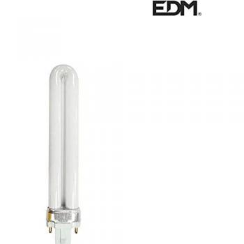 Bombilla fluorescente PL 9W luz actínica 16,5cm (recambio para 06032) EDM