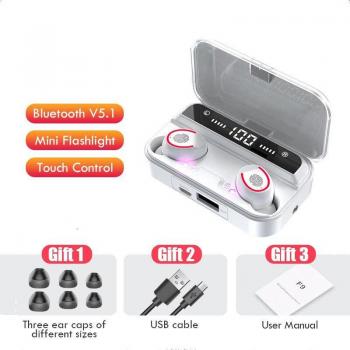 Auriculares TWS Inalámbricos Bluetooth 5.1 Mini Lotus con Micrófono para Videojuegos