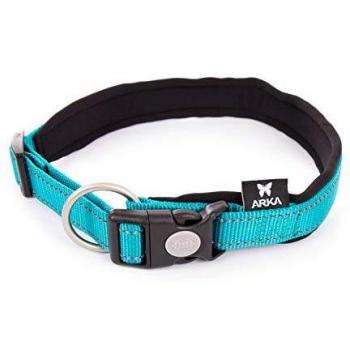 Collar de perro ajustable de nylon Martin Sellier Neo+ azul 40-45 cm