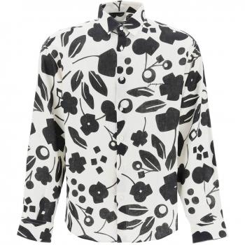 Jacquemus Simon Linen Shirt - White - Size L - Male