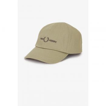 Gorra Fred Perry Sarga Con Logotipo/Gris Cálido