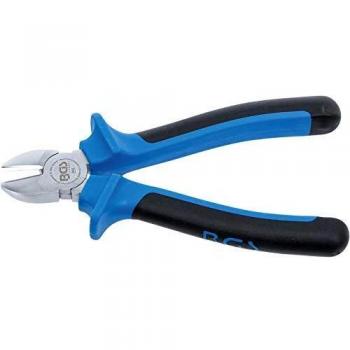 Alicates de corte diagonal tipo sueco 165 mm con aislamiento bicomponente, color azul y negro
