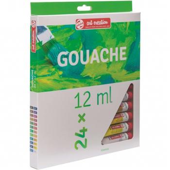 Talens Art Creation Gouache Set de Pintura - 24 Tubos de 12 ml Colores Surtidos