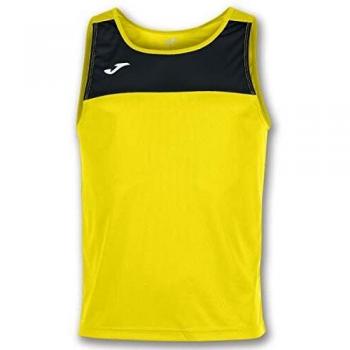 Joma Race Camisetas Caballero, Niños, Amarillo-Negro, XS