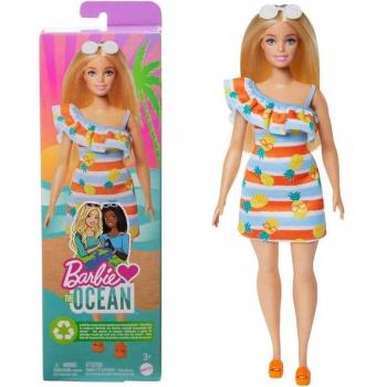 Muñeca Barbie Loves the Ocean Vestido flores (HLP92)