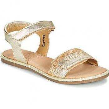 Sandalias planas Mod'8 Paganisa para niñas en oro y bronce